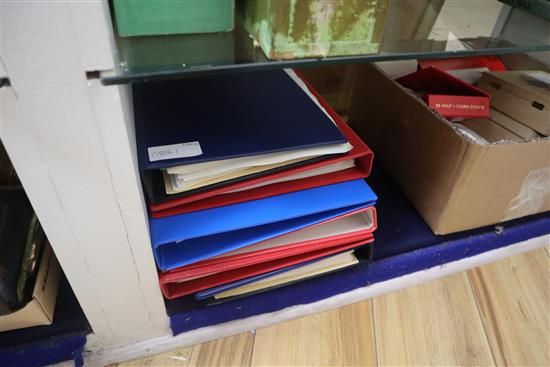 Six stamp albums